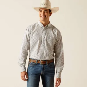 Ariat Men's Jimmy Fitted Long Sleeve Shirt-Grey