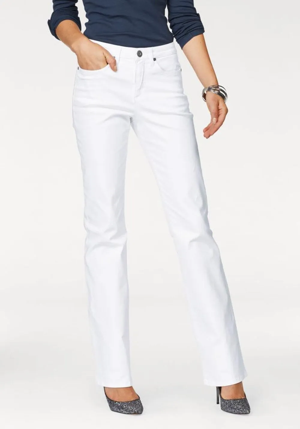 Arizona Comfort-Fit Loaded Jeans, White