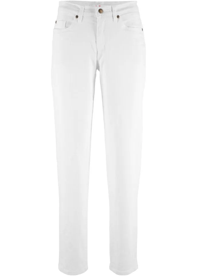 Bestselling stretch mom John Baner Jeanswear jeans, white