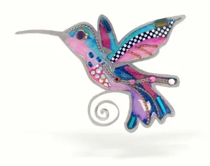 Blue Hummingbird Pin