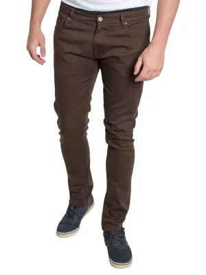 Brown Skinny Stretch Jeans