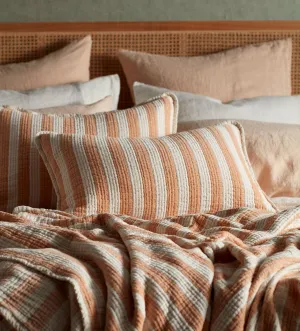 Butterscotch Reggie Stripe 100% Cotton Cushion Cover