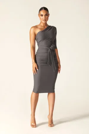 Dolly Elegant Bodycon Dress (Gray)