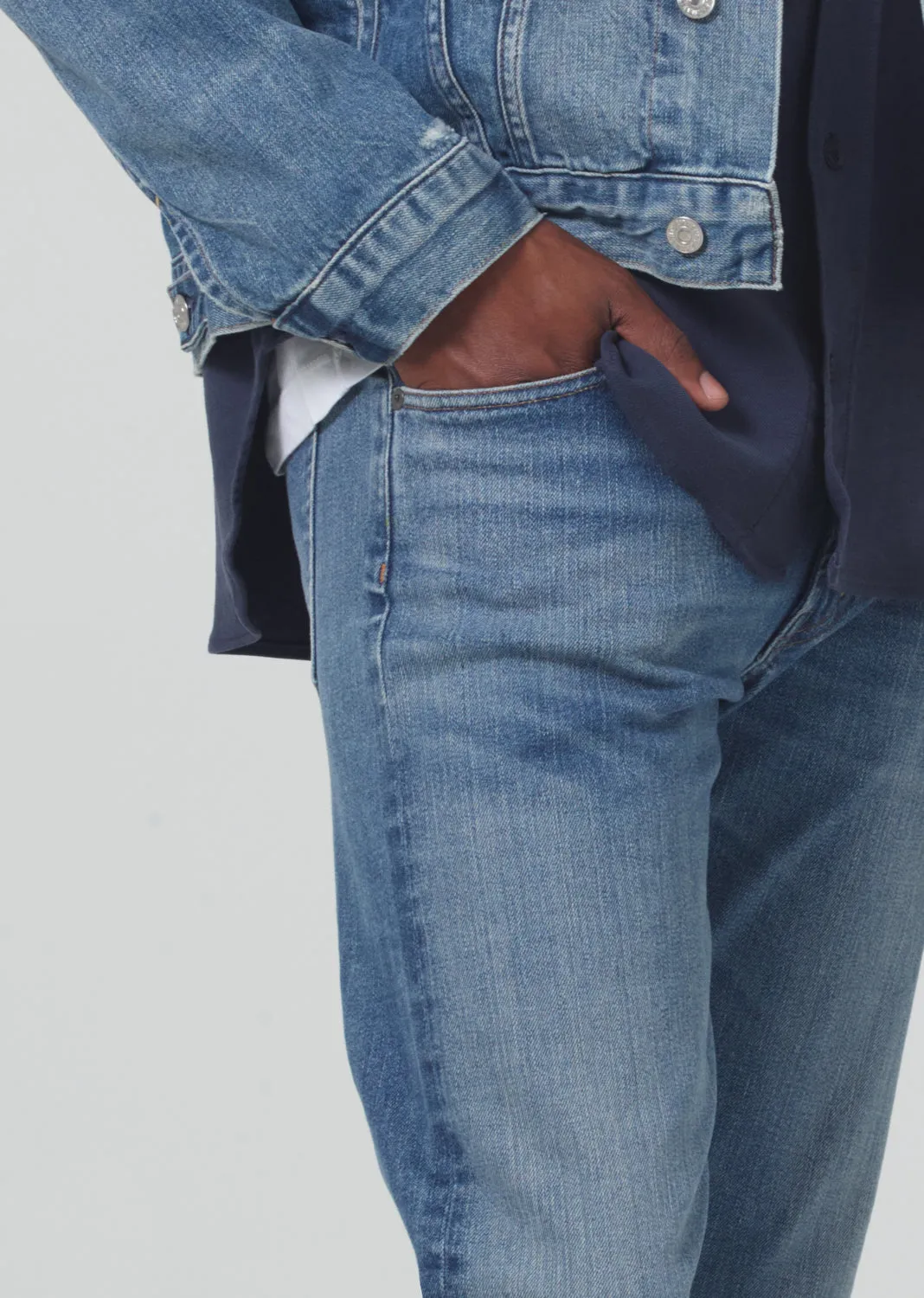 Gage Slim Straight Stretch Selvedge in Thames