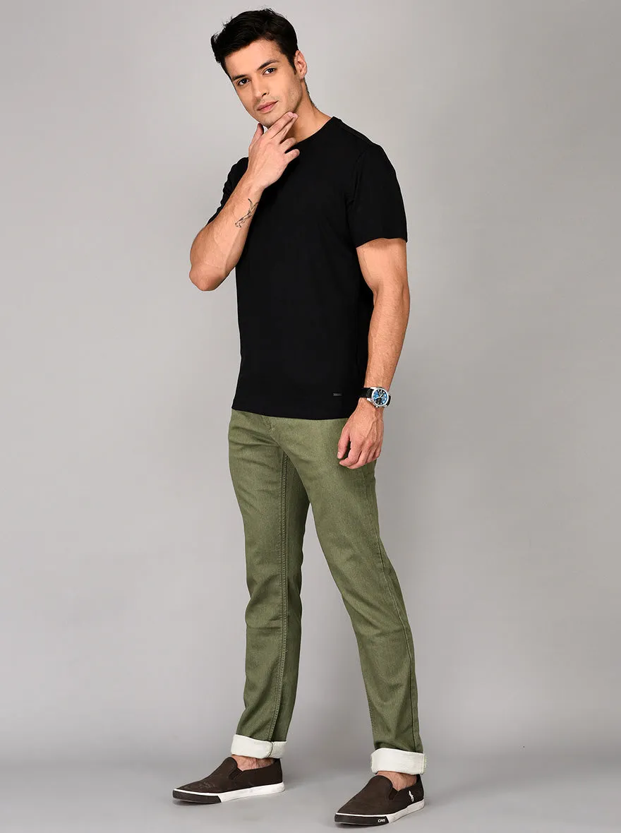 Green Slim Fit Jeans | JadeBlue