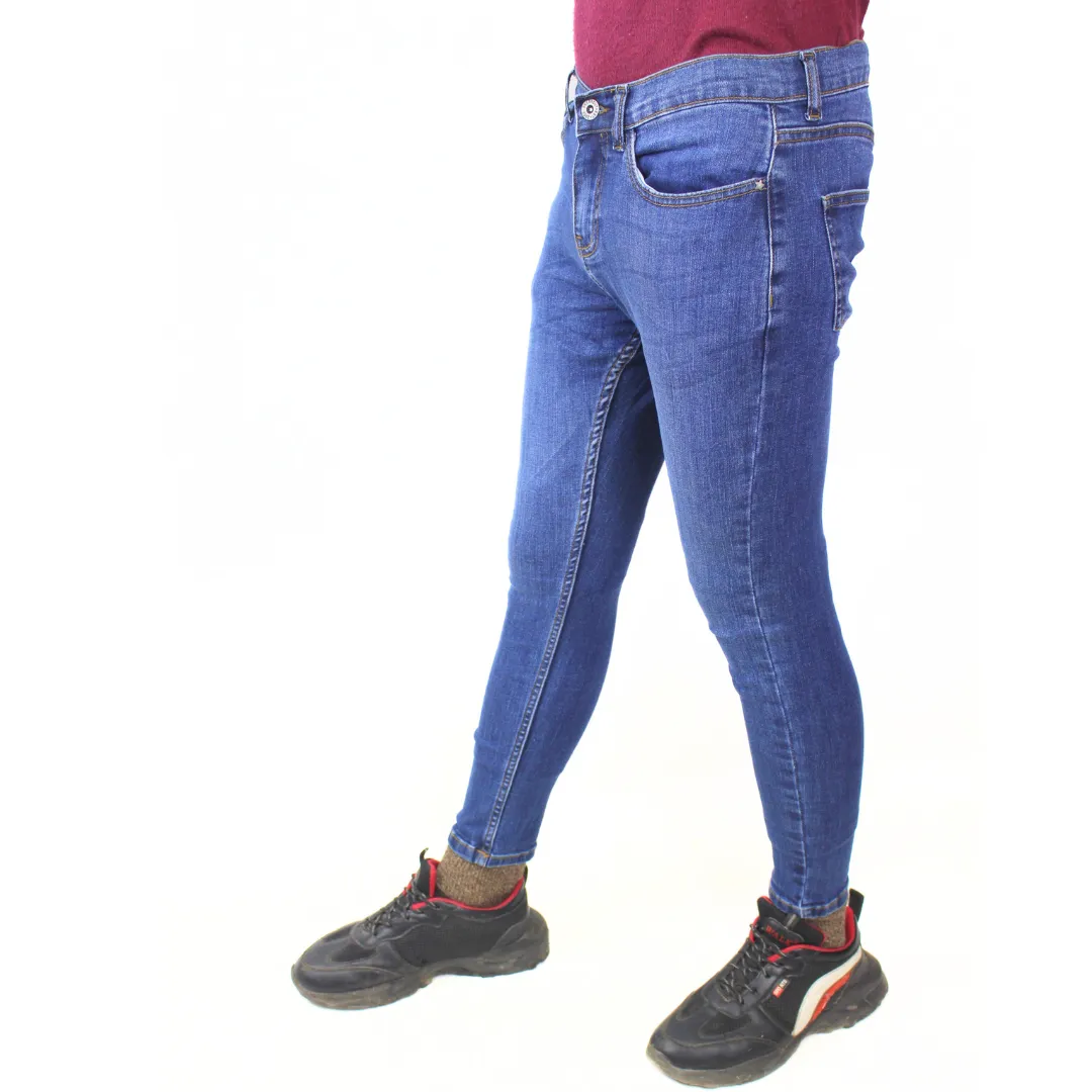 Jeans blue slim fit pant