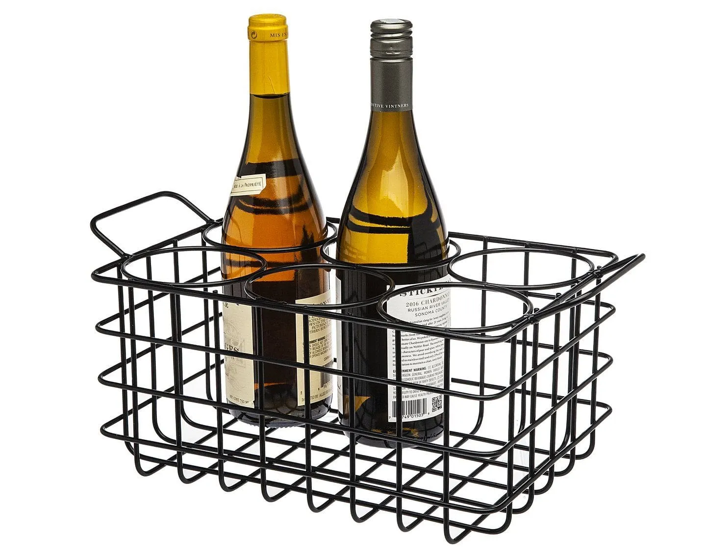 Matte Black Wine Rack Crate