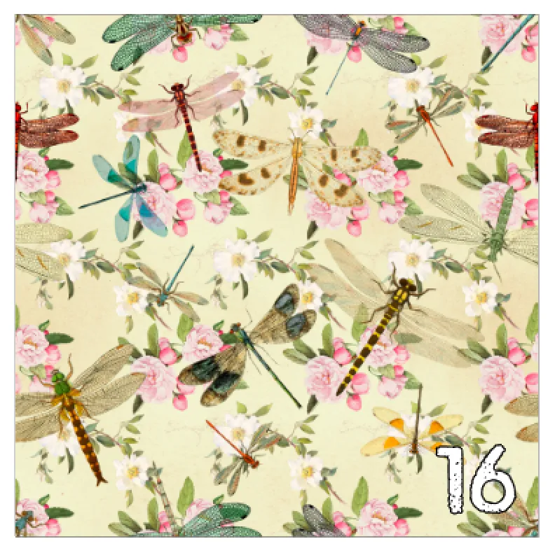 Printed Heat Transfer Vinyl HTV VINTAGE DRAGONFLIES