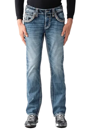 Rock Revival Men's Elijah J202r Straight Jeans