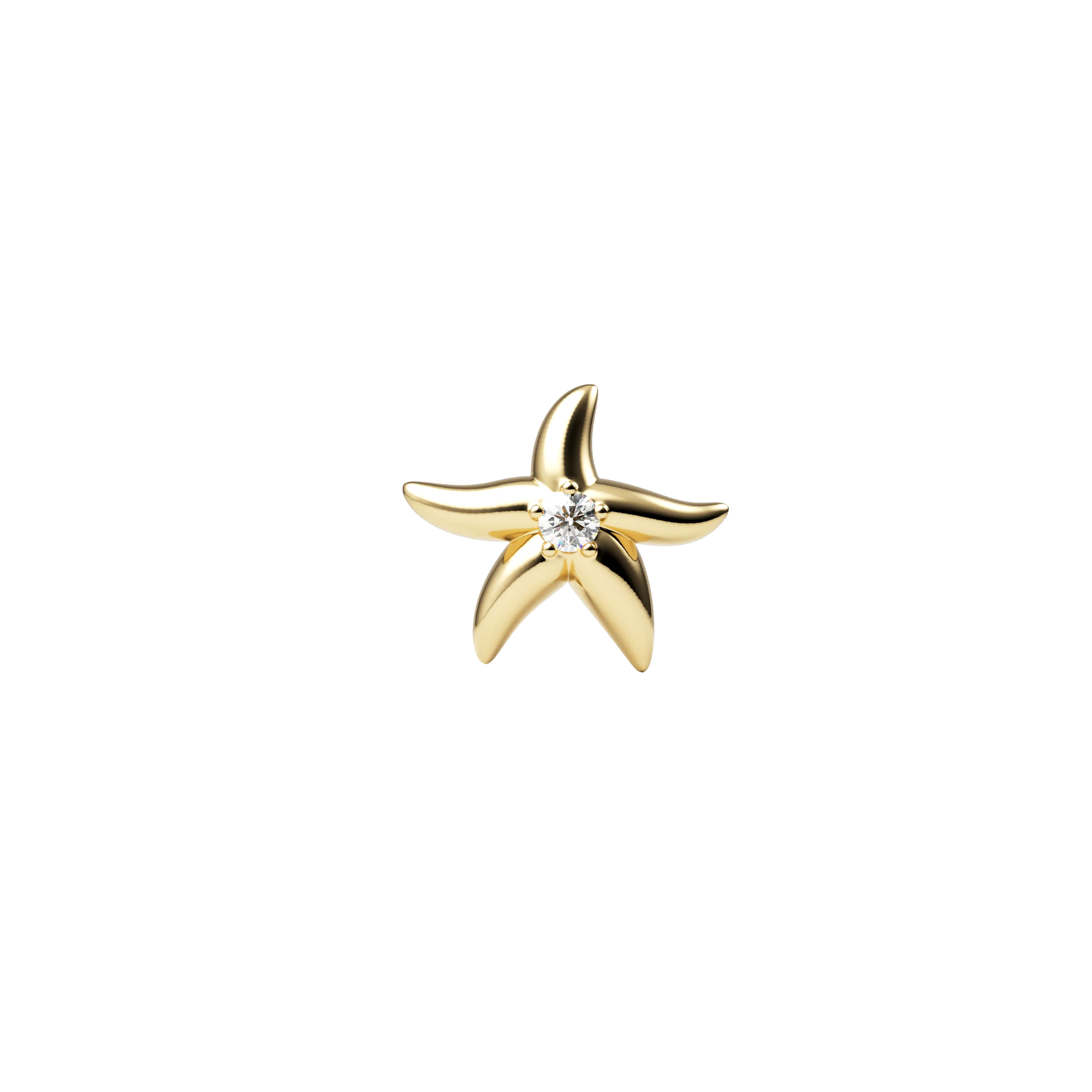 SKINNY STARFISH CHARM (YELLOW)