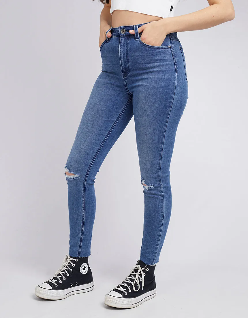 Vice High Skinny Jean Blue Dime Trash