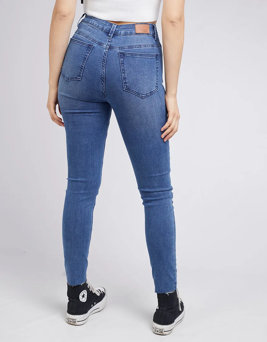 Vice High Skinny Jean Blue Dime Trash